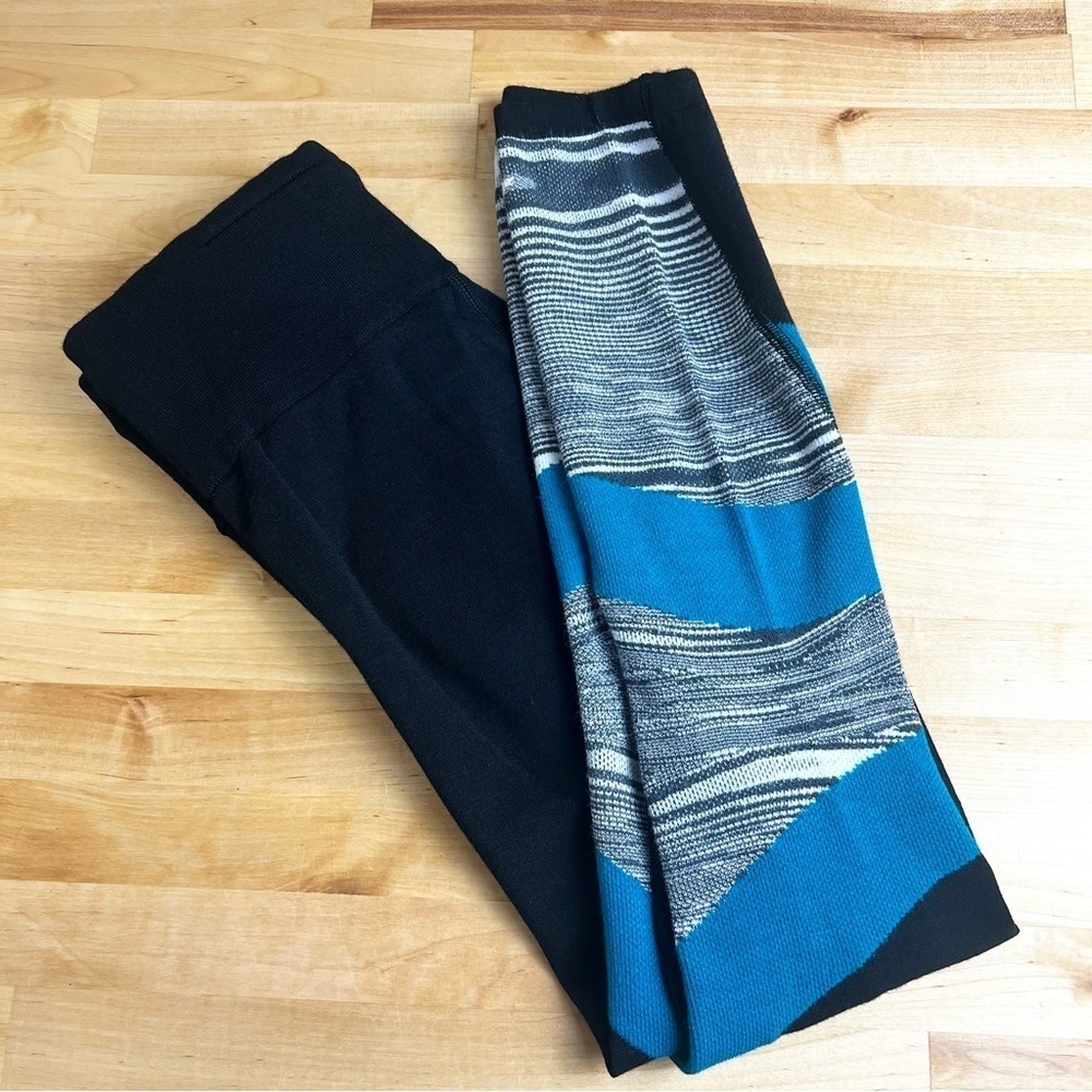 adidas x Missoni Black How We Do Leggings Jersey Knit Wool Blend Size XS‎